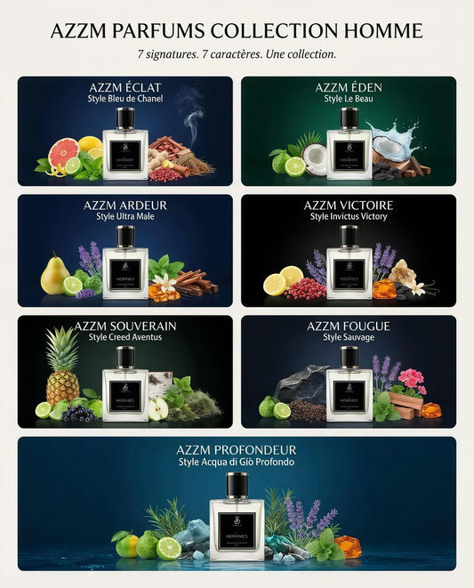 Pack AZZM – 3 PARFUMS AU CHOIX