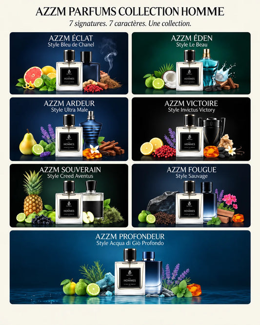Pack AZZM – 3 PARFUMS AU CHOIX